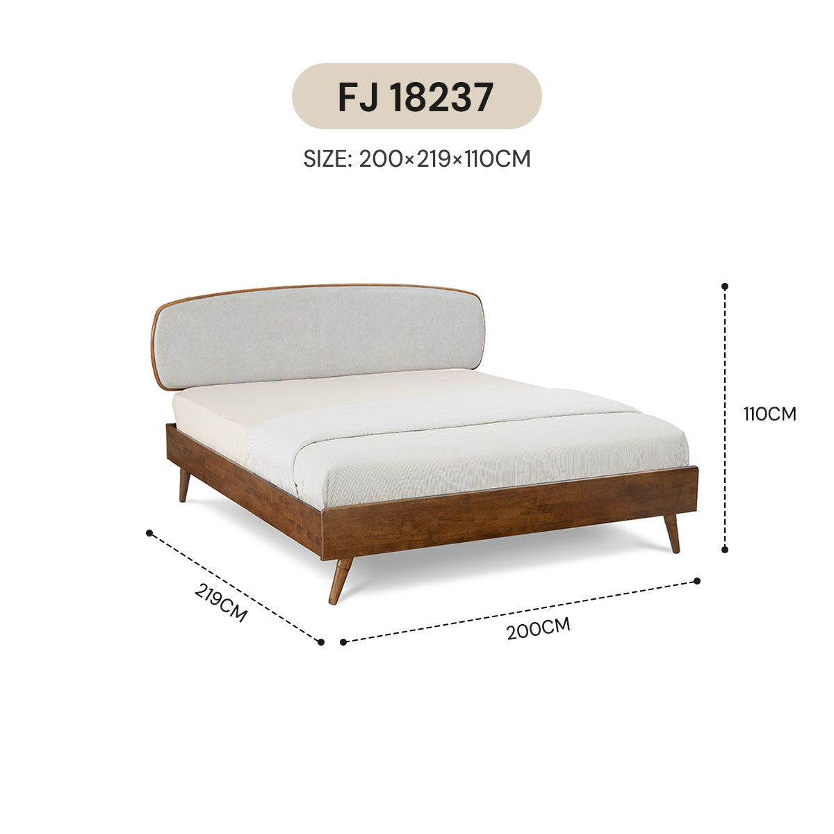 NORDIC BED FRAME FJ 15237 / FJ 18237