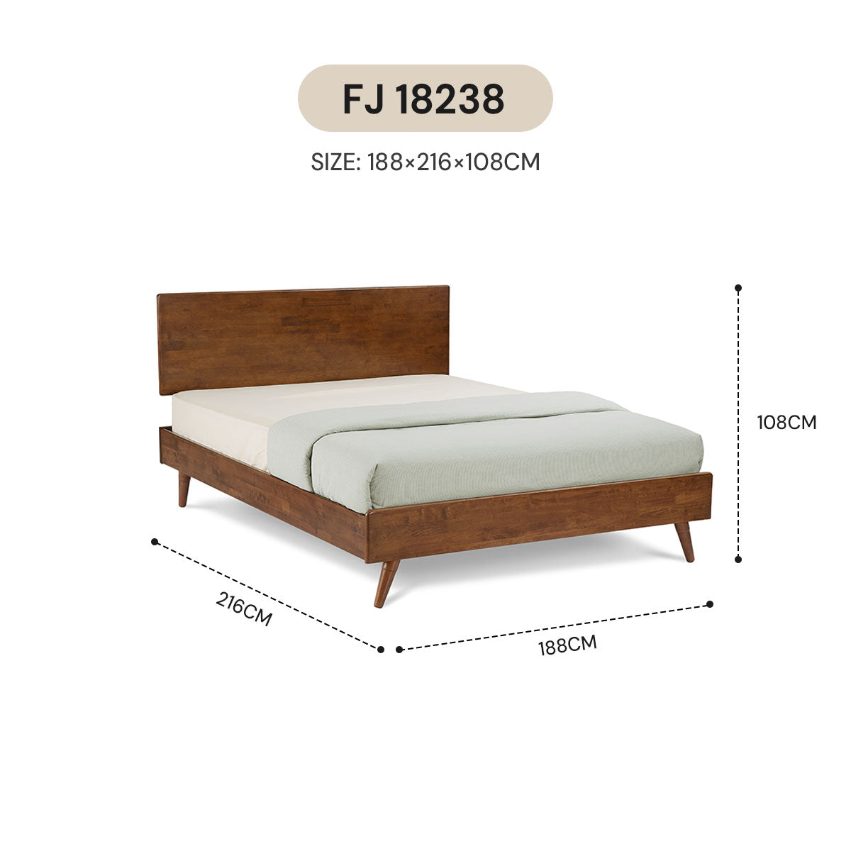NORDIC BED FRAME FJ 15238 / FJ 18238