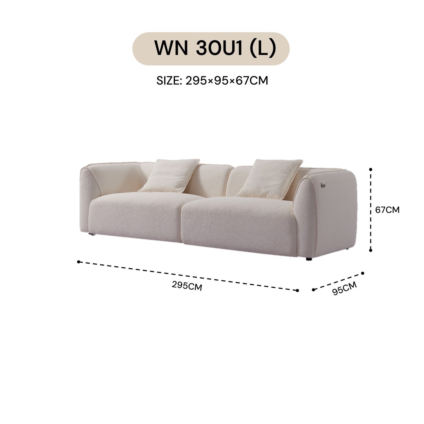 MASAKINI 4-SEATER SOFA WN 26U1 / WN 28U1 / WN 30U1