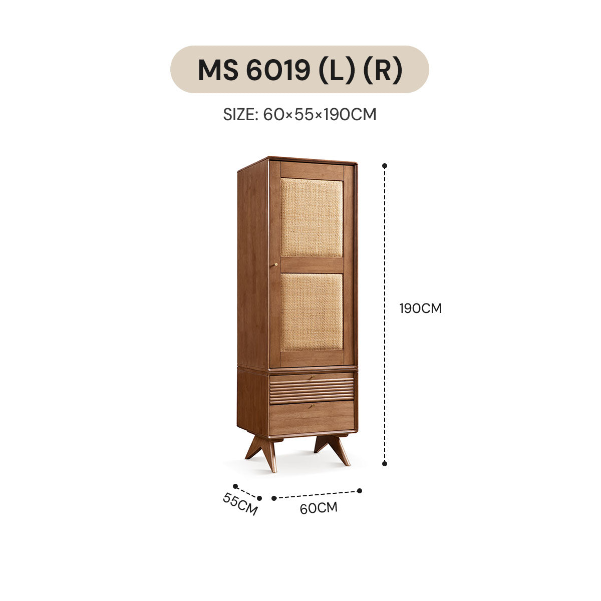 WABI SABI WARDROBE MS 6019 (L) (R) / MS 6019 (R) (R)