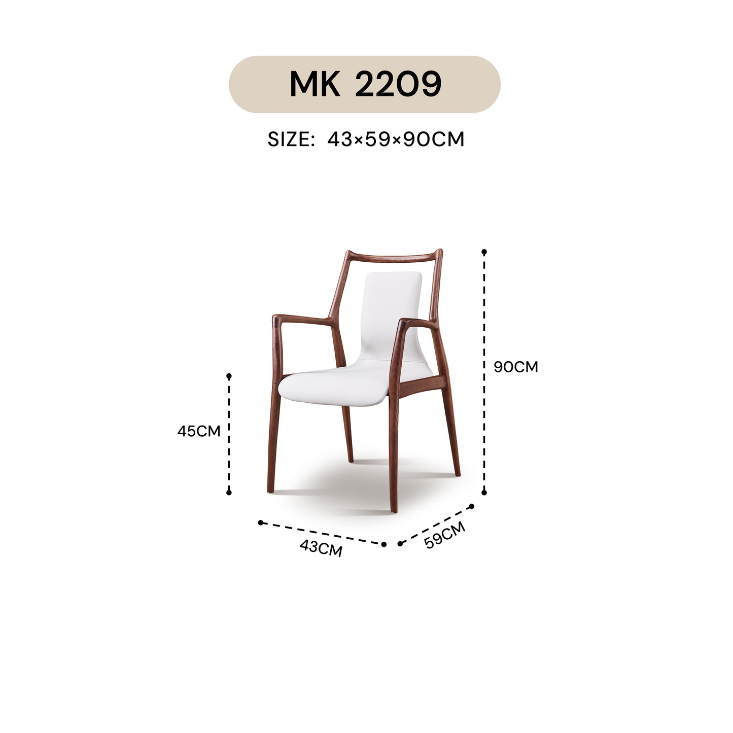 ARKED CHAIR MK 2209