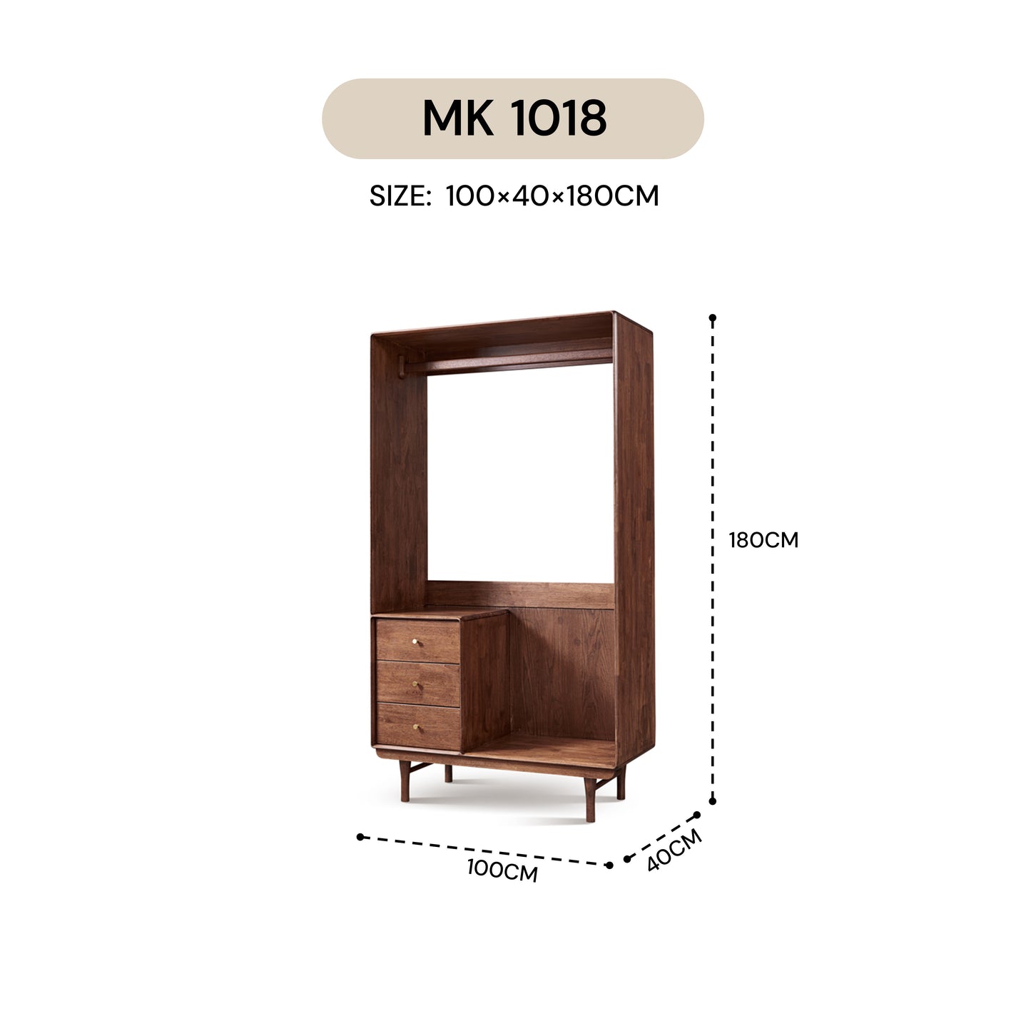 ARKED WARDROBE MK 1018