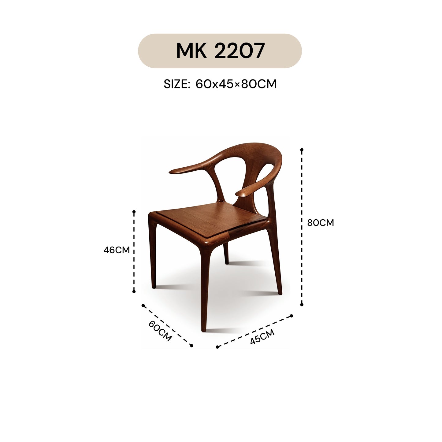 ARKED CHAIR MK 2207