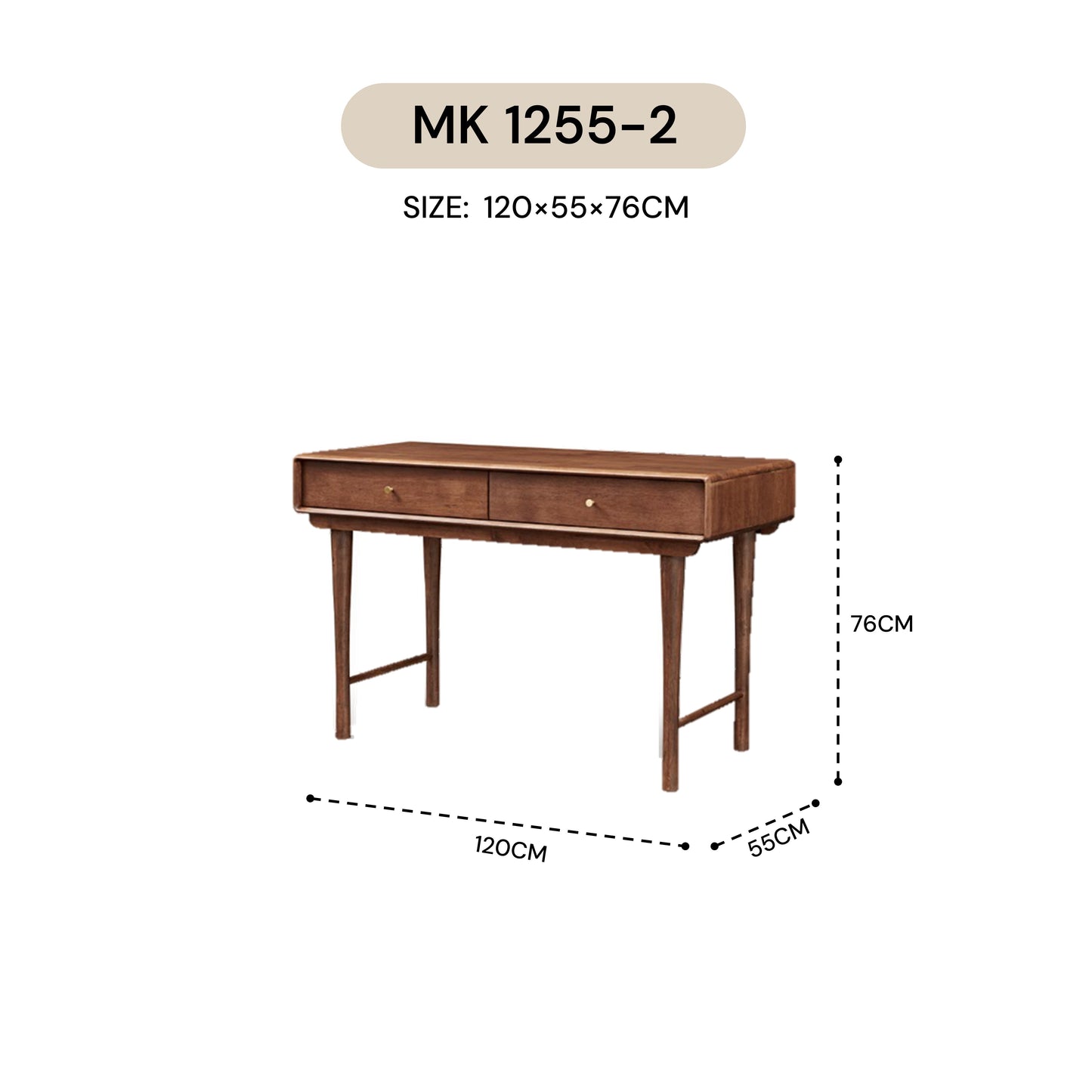 ARKED STUDY TABLE MK 1255-2