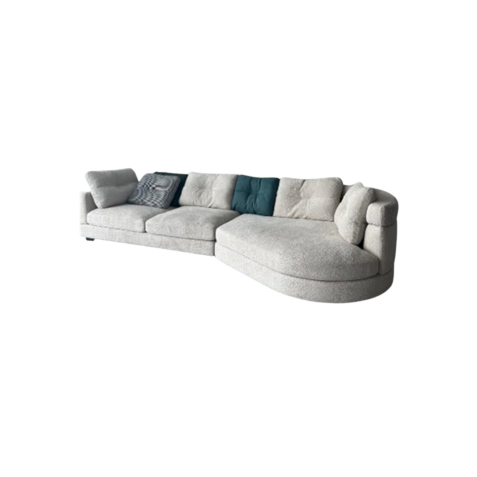 MASAKINI 3-SEATER FABRIC SOFA
