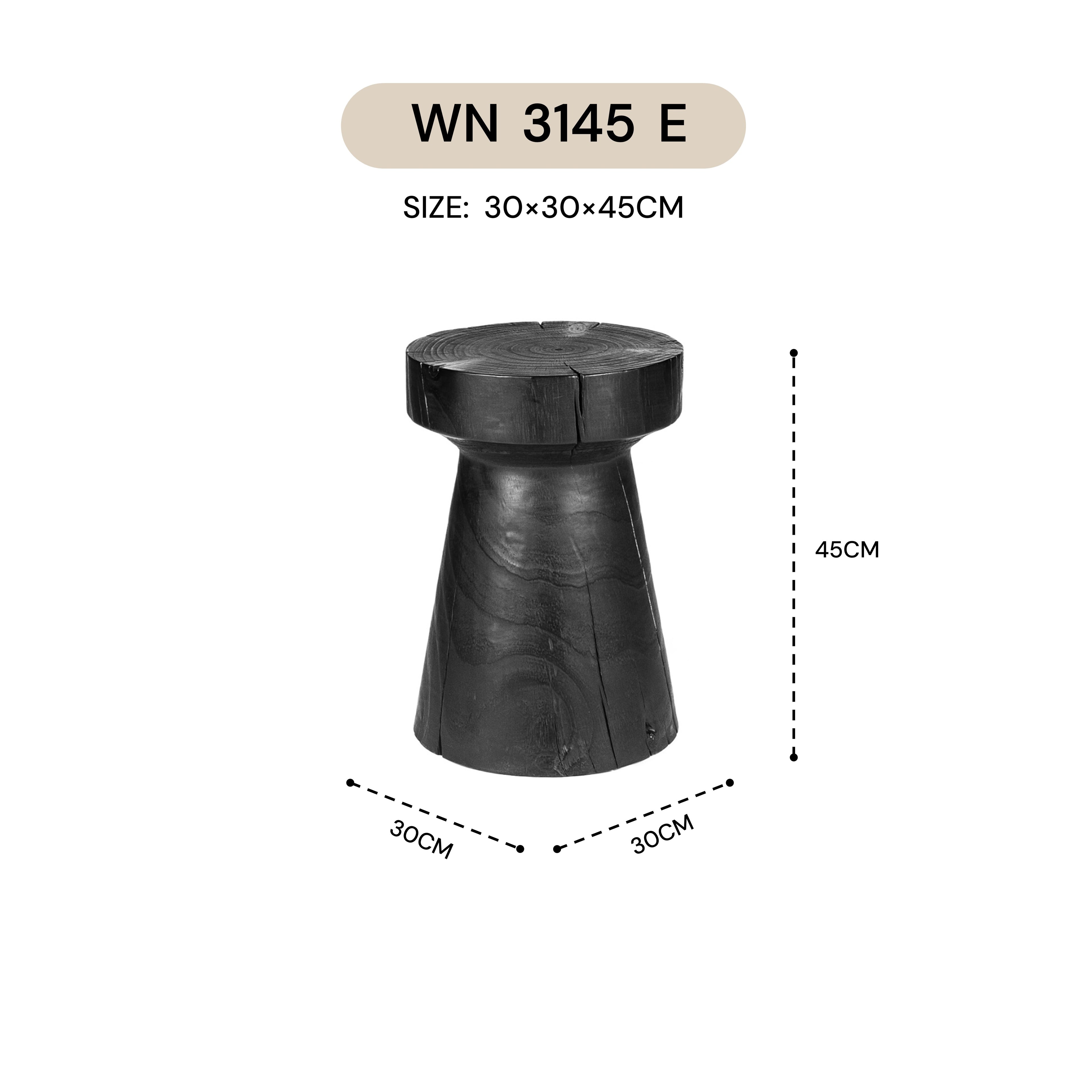 MASAKINI STOOL WN 3145 E