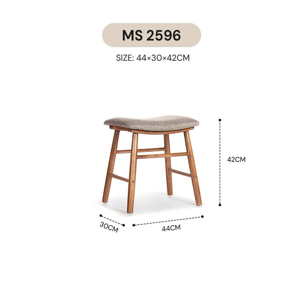 WABI SABI DRESSING STOOL MS 2596