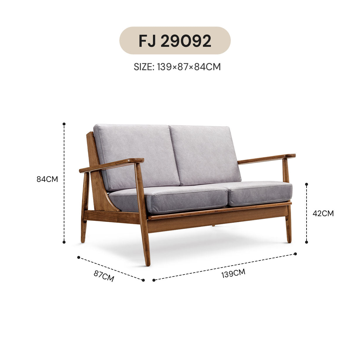 NORDIC 2-SEATER SOFA