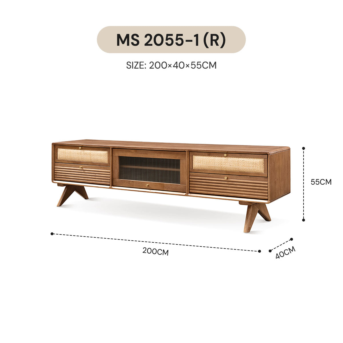 WABI SABI TV CABINET MS 1855-1 (R) / MS 2055-1 (R)