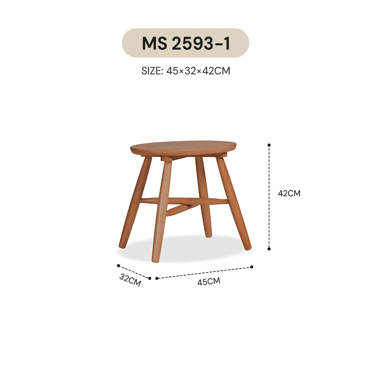 WABI SABI STOOL MS 2593-1