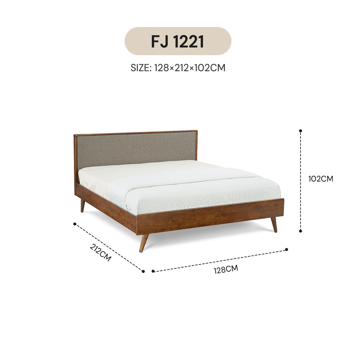NORDIC BED FRAME FJ 1221 / FJ 1521 / FJ 1821