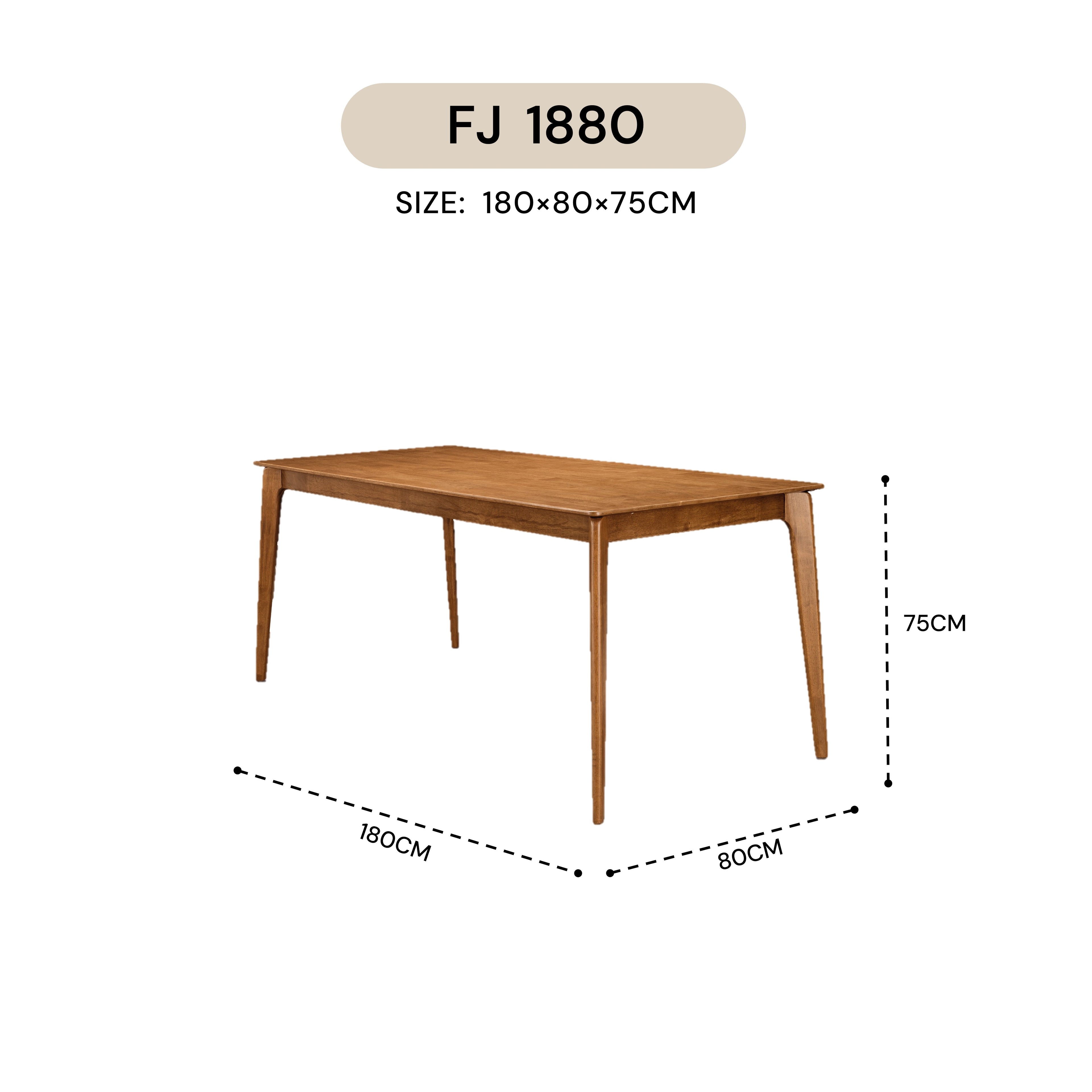 NORDIC DINING TABLE FJ 1880