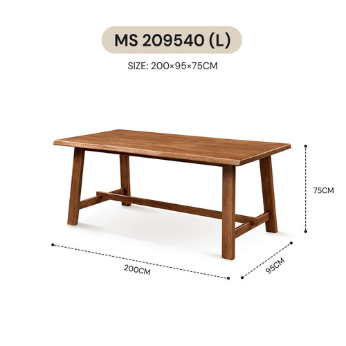 1+4 Wabi Sabi Dining Set (200cm)