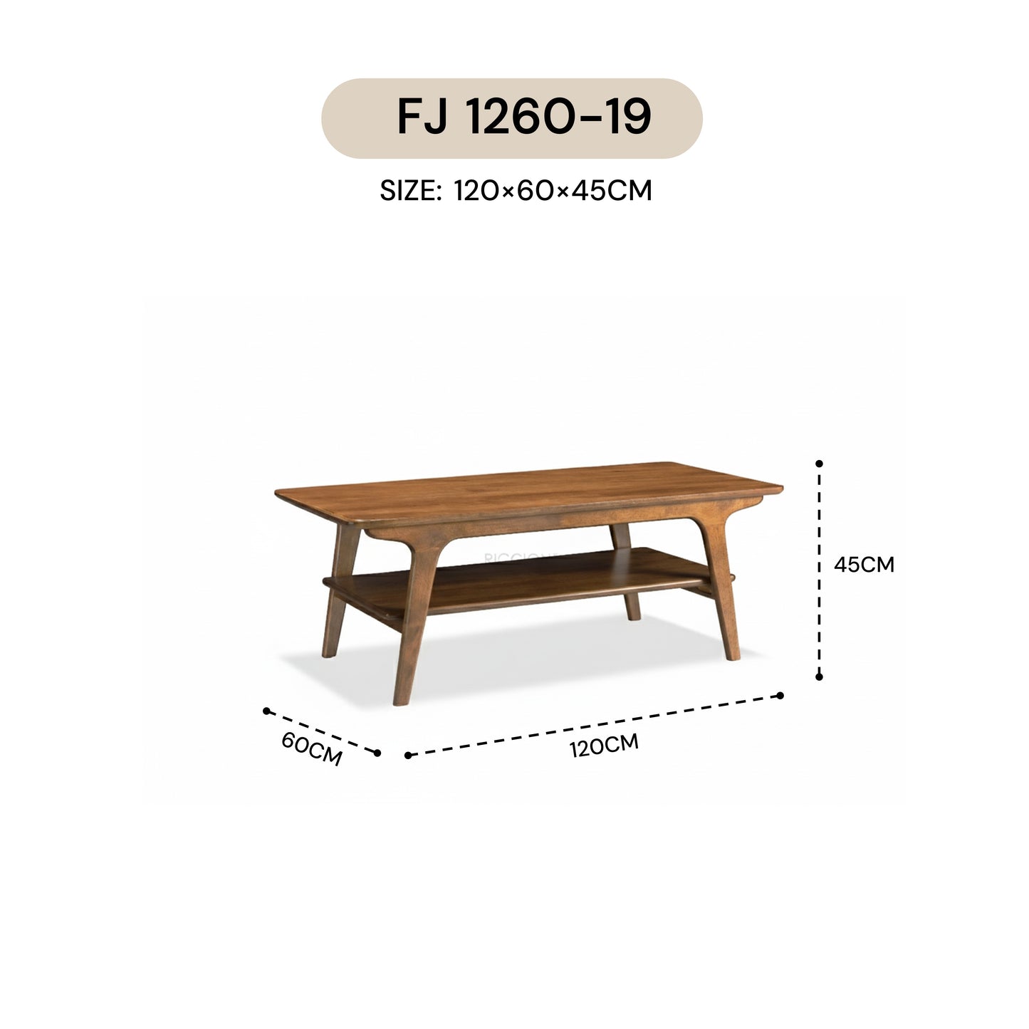 NORDIC COFFEE TABLE FJ 1260-19