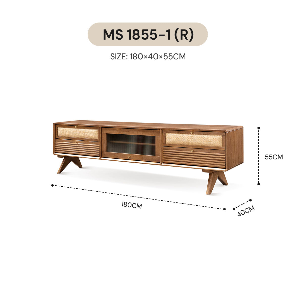 WABI SABI TV CABINET MS 1855-1 (R) / MS 2055-1 (R)