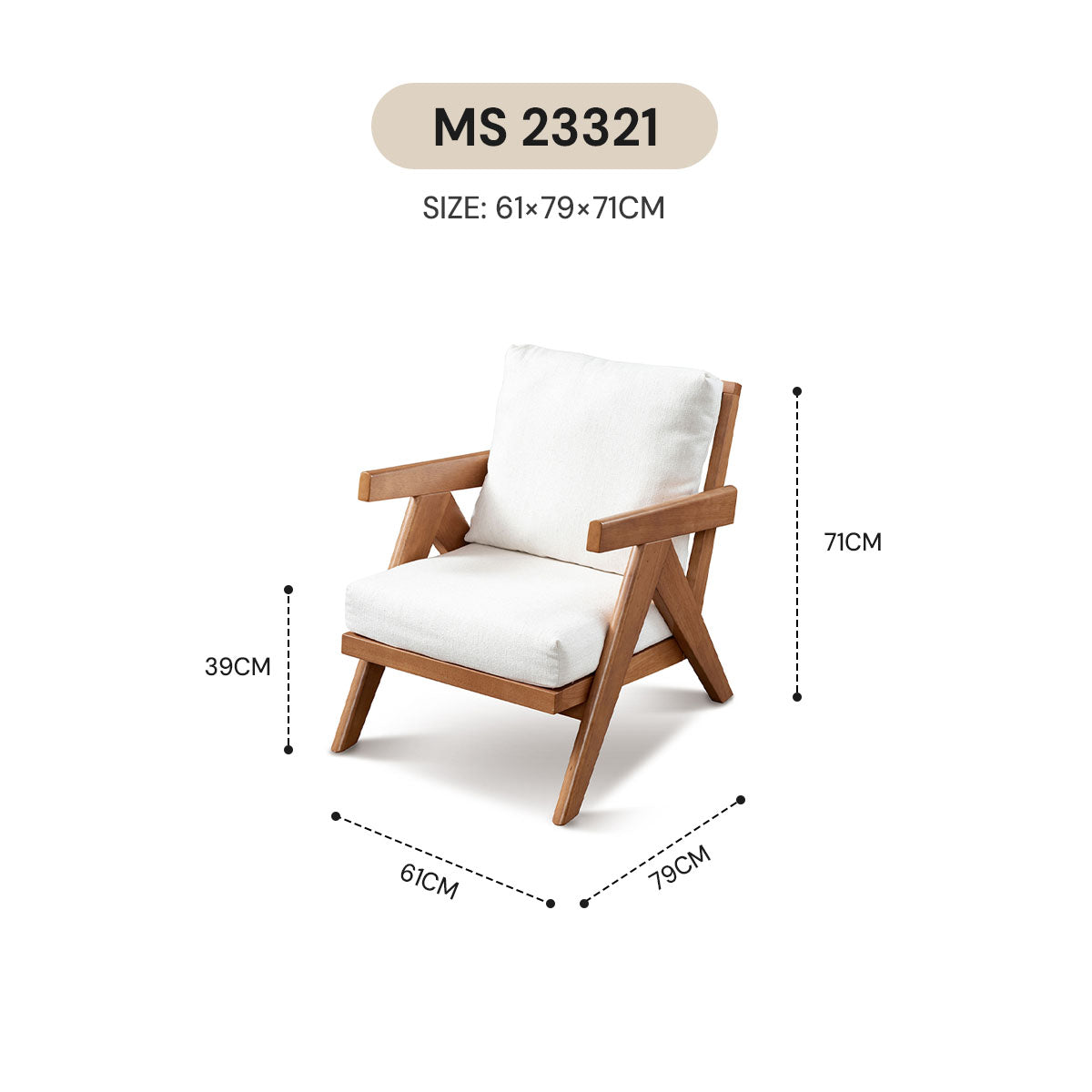 WABI SABI LOUNGE CHAIR MS 23321