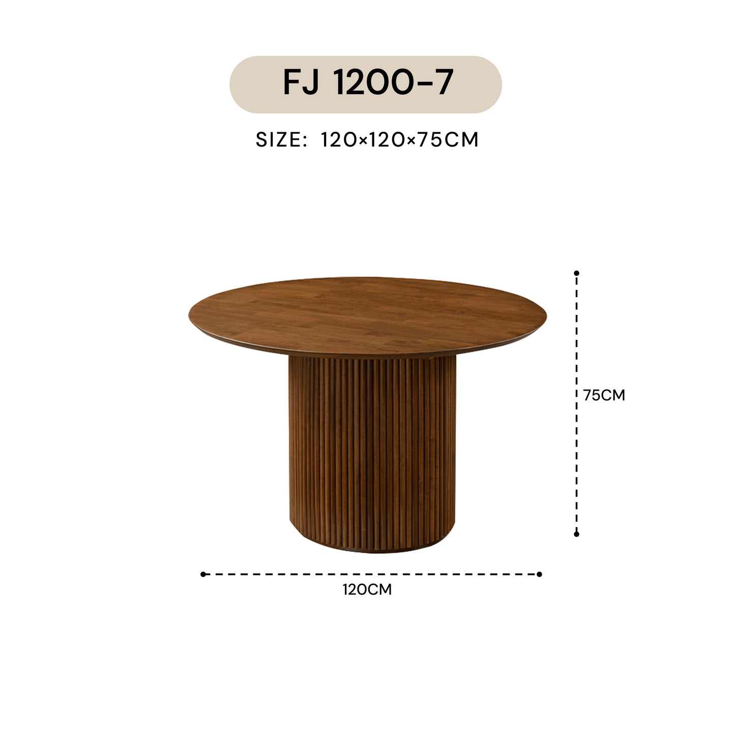 NORDIC DINING TABLE FJ 1200-7
