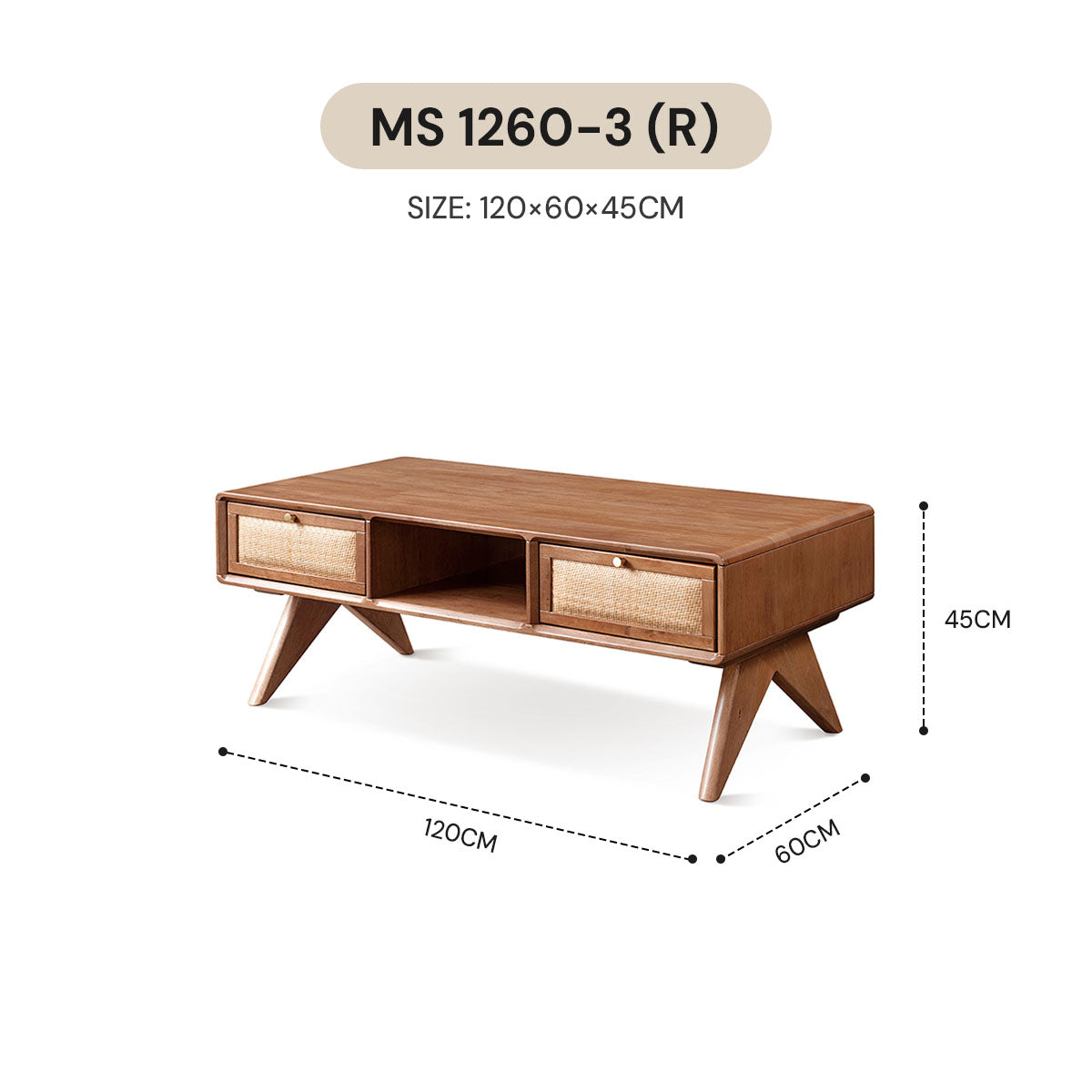 WABI SABI COFFEE TABLE MS 1260-3 (R)