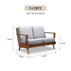 NORDIC 2-SEATER SOFA