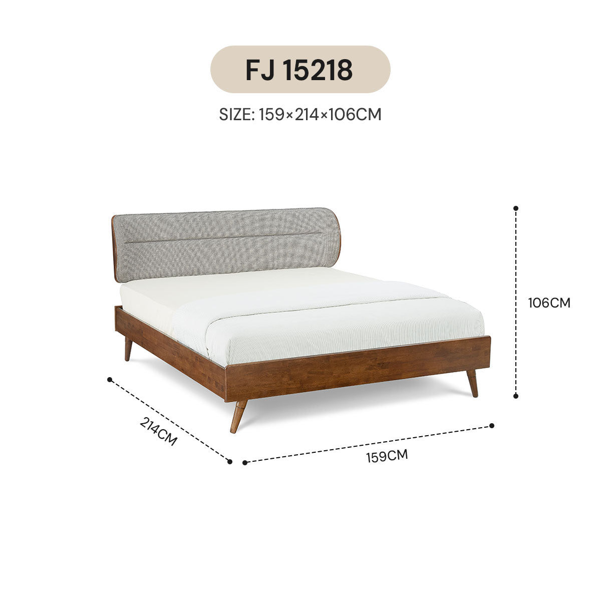 NORDIC  BED FRAME FJ 15218 W3 / FJ 18218 W3