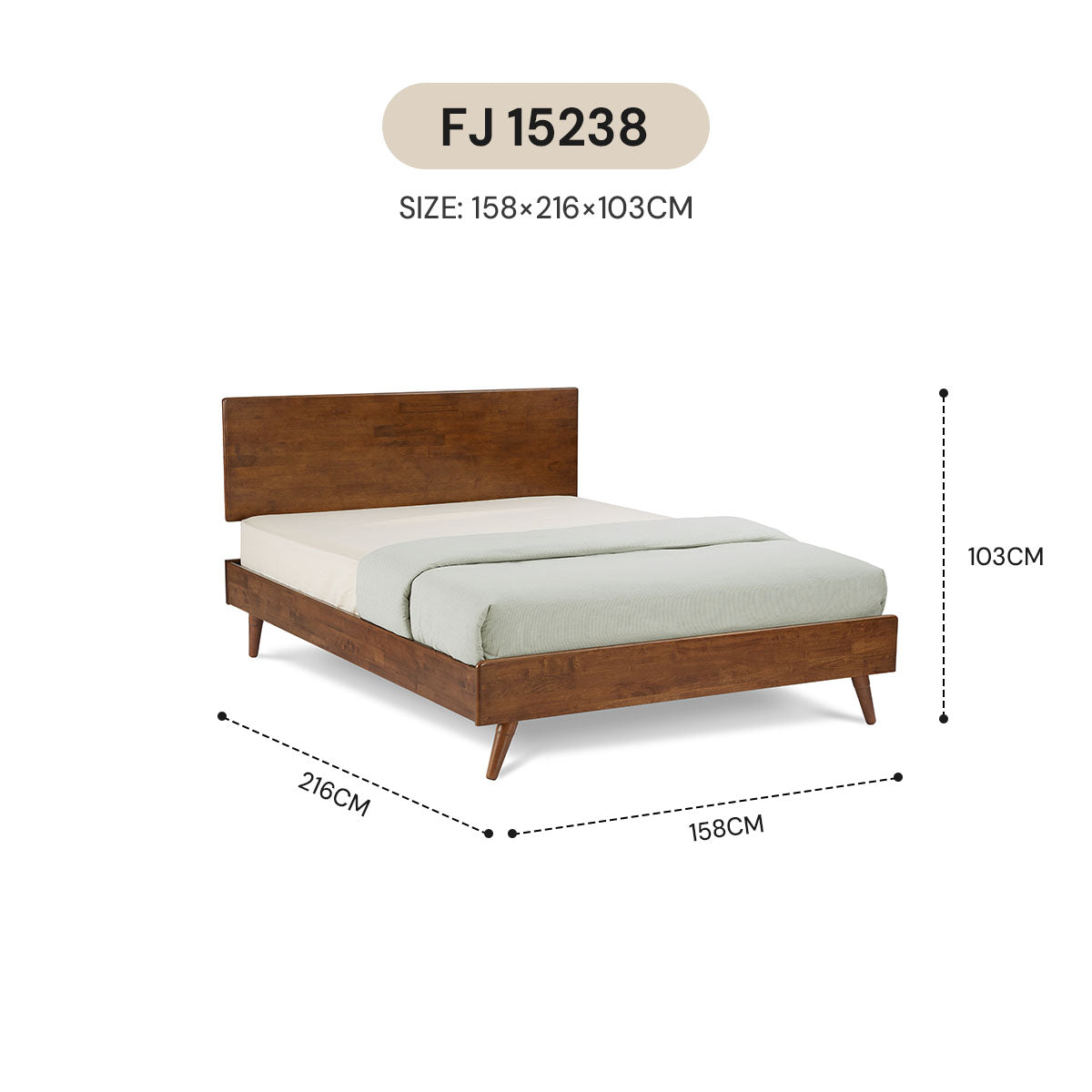 NORDIC BED FRAME FJ 15238 / FJ 18238