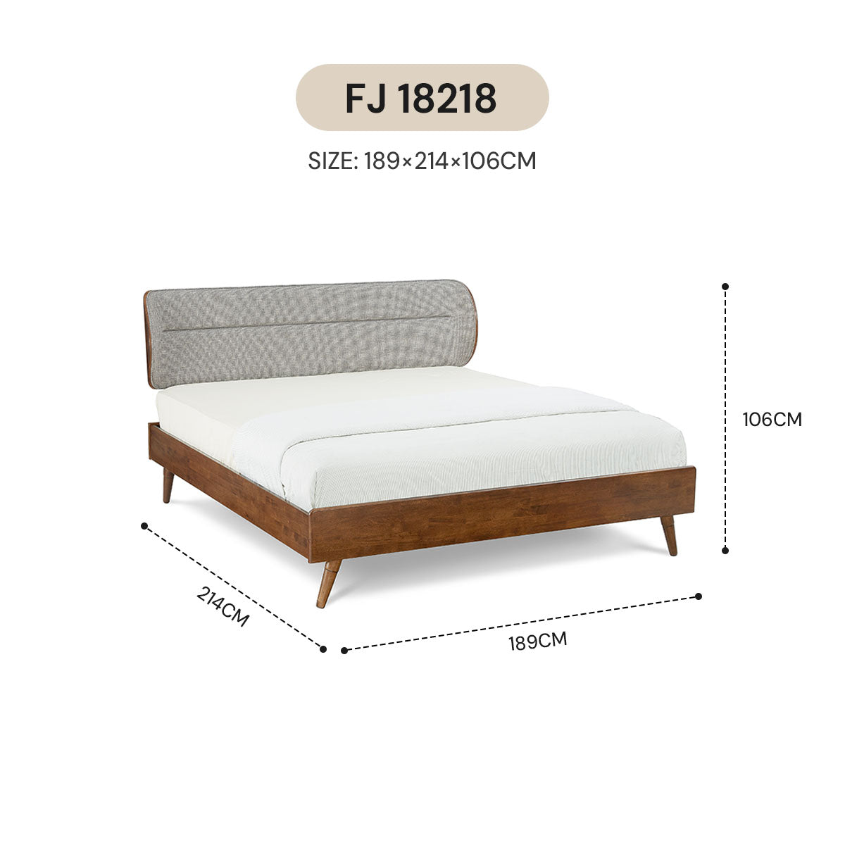 NORDIC  BED FRAME FJ 15218 W3 / FJ 18218 W3