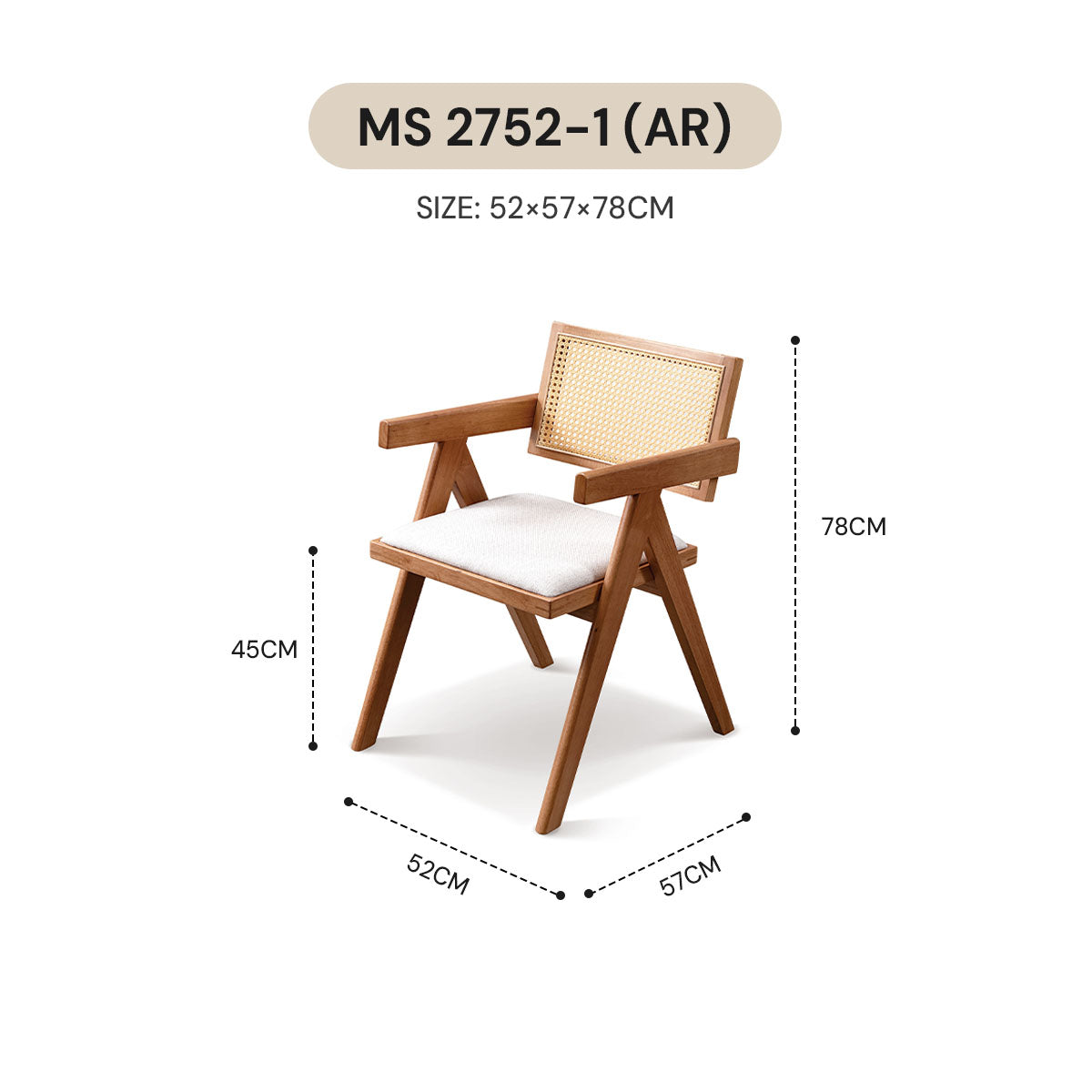 WABI SABI CHAIR MS 2752-1 (AR)