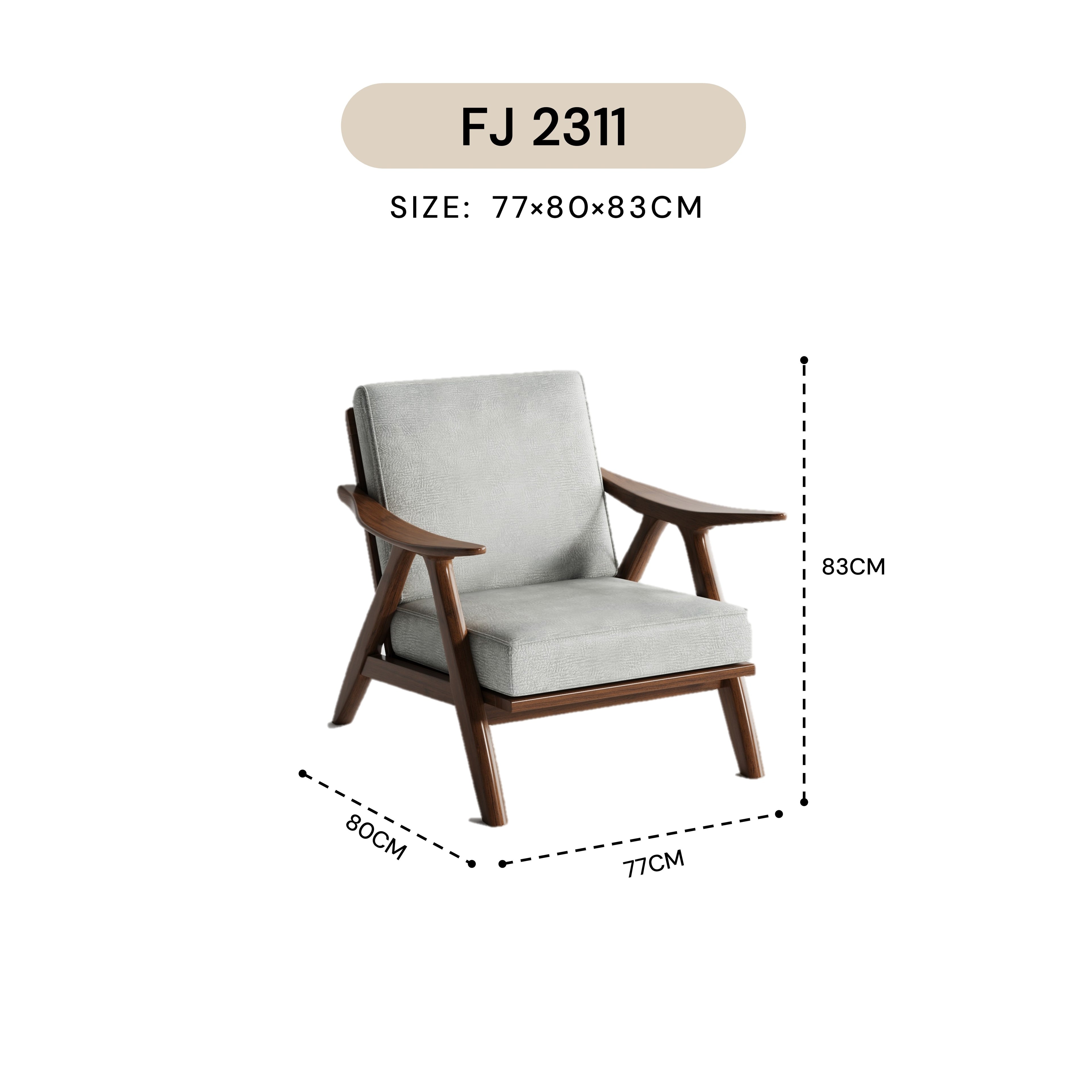 NORDIC LOUNGE CHAIR FJ 29 (CUSHION ONLY)