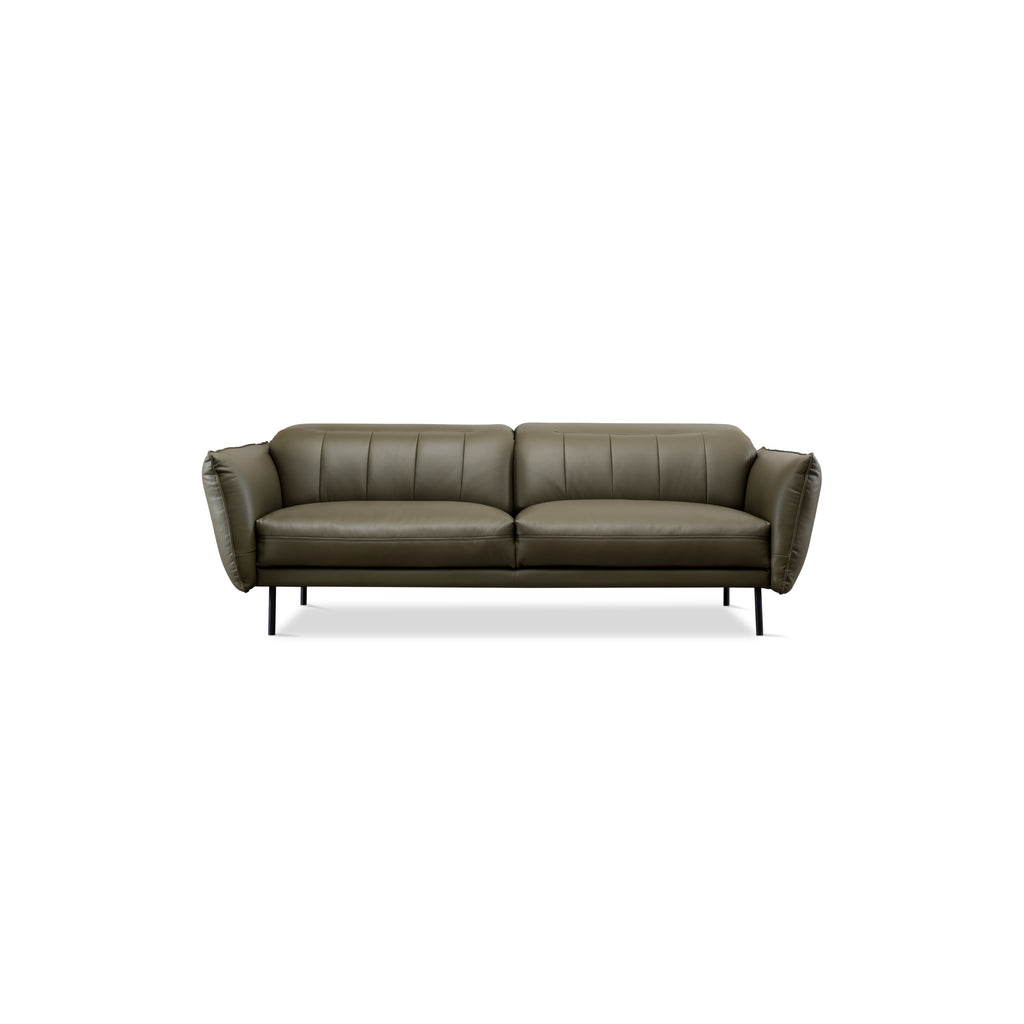 MASAKINI 3-SEATER LEATHER SOFA WN 24943