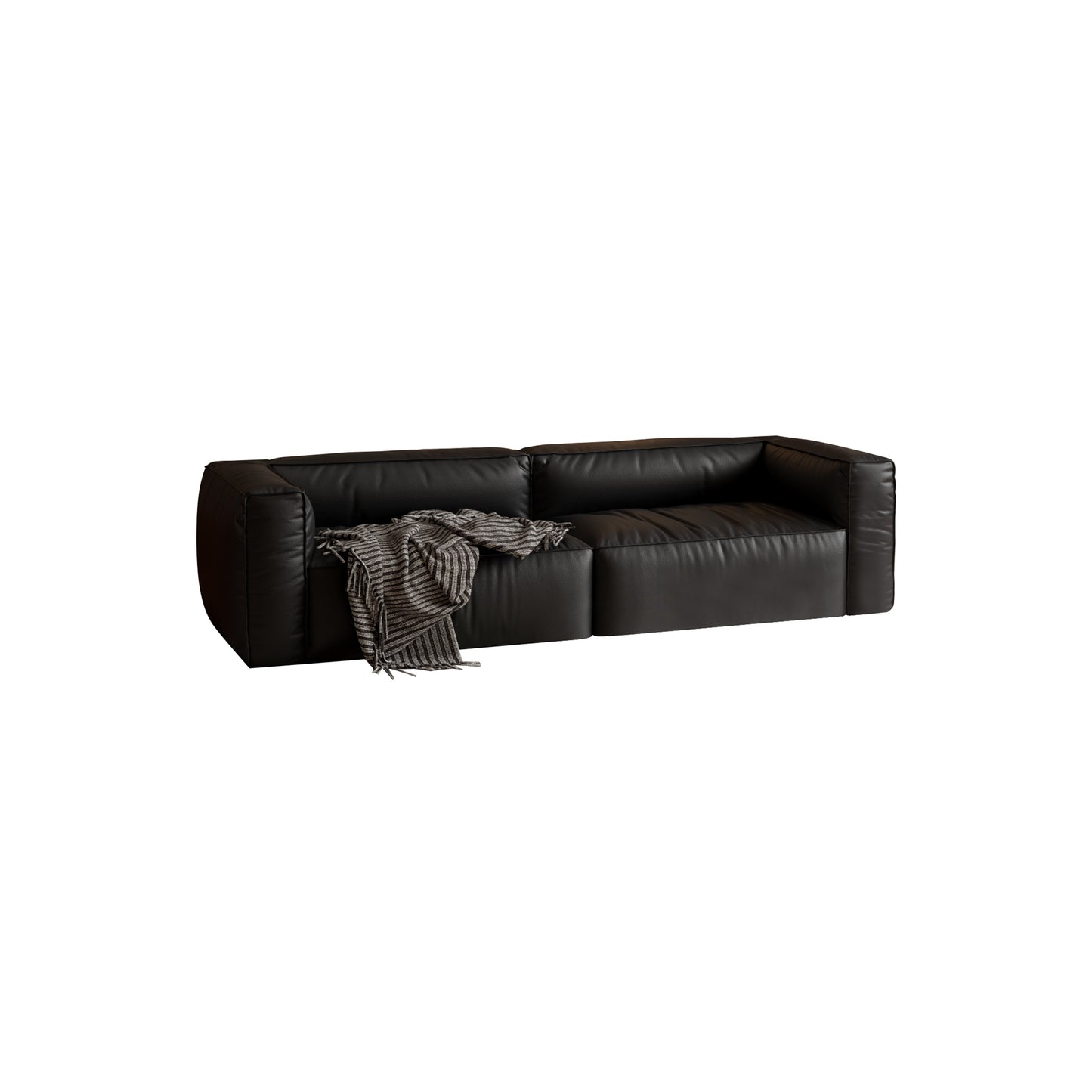 MASAKINI 3-SEATER LEATHER  SOFA MK 24667