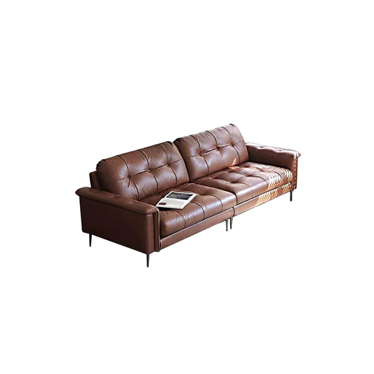 MASAKINI 3-SEATER LEATHER  SOFA MK 24858