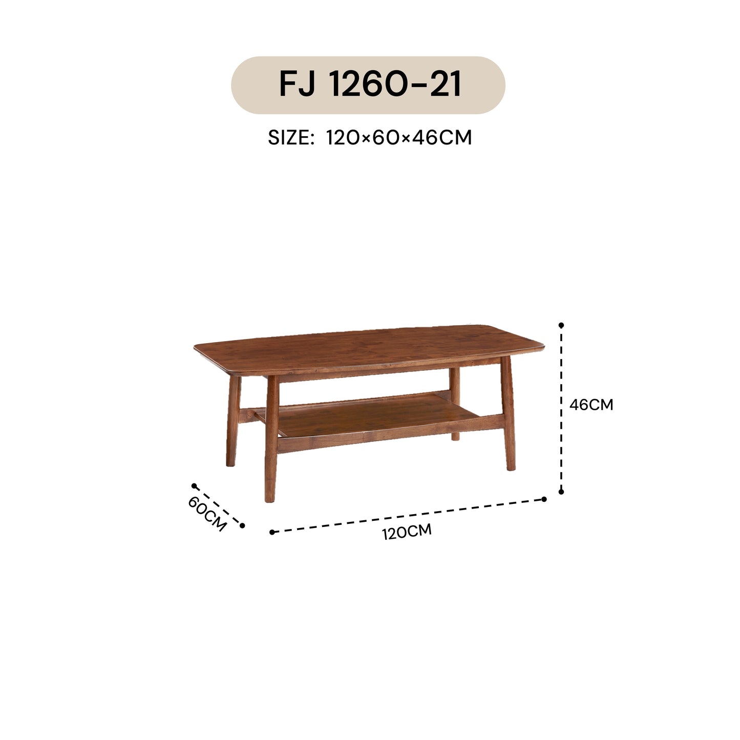 NORDIC COFFEE TABLE FJ 1260-21