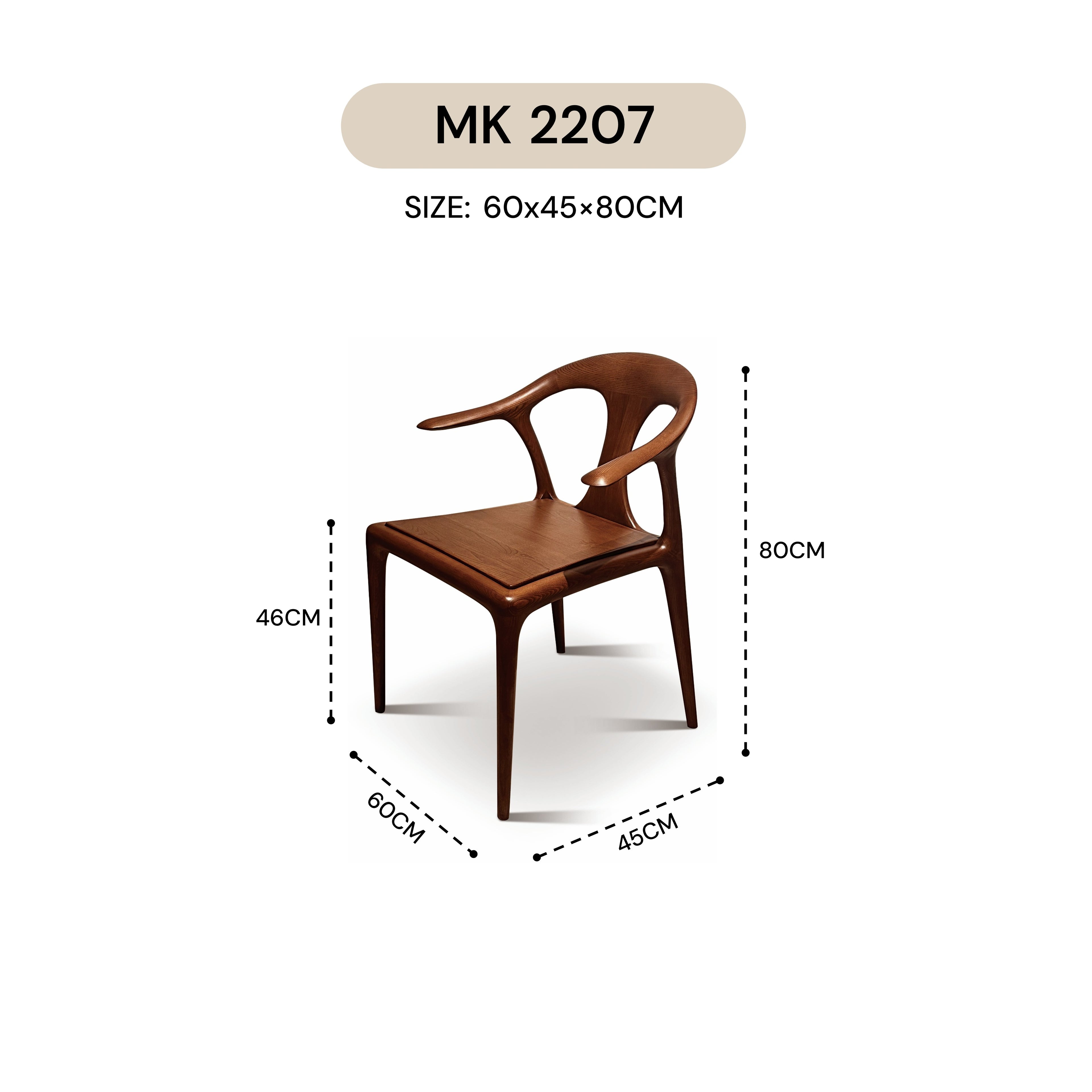 ARKED CHAIR MK 2207