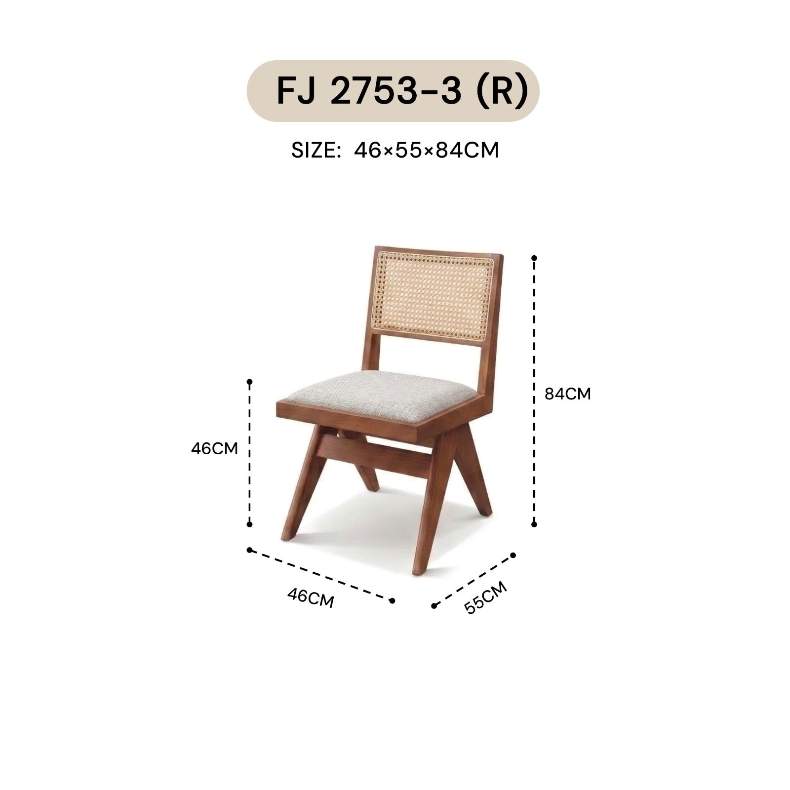 BATANG CHAIR FJ 2753-3 (R)