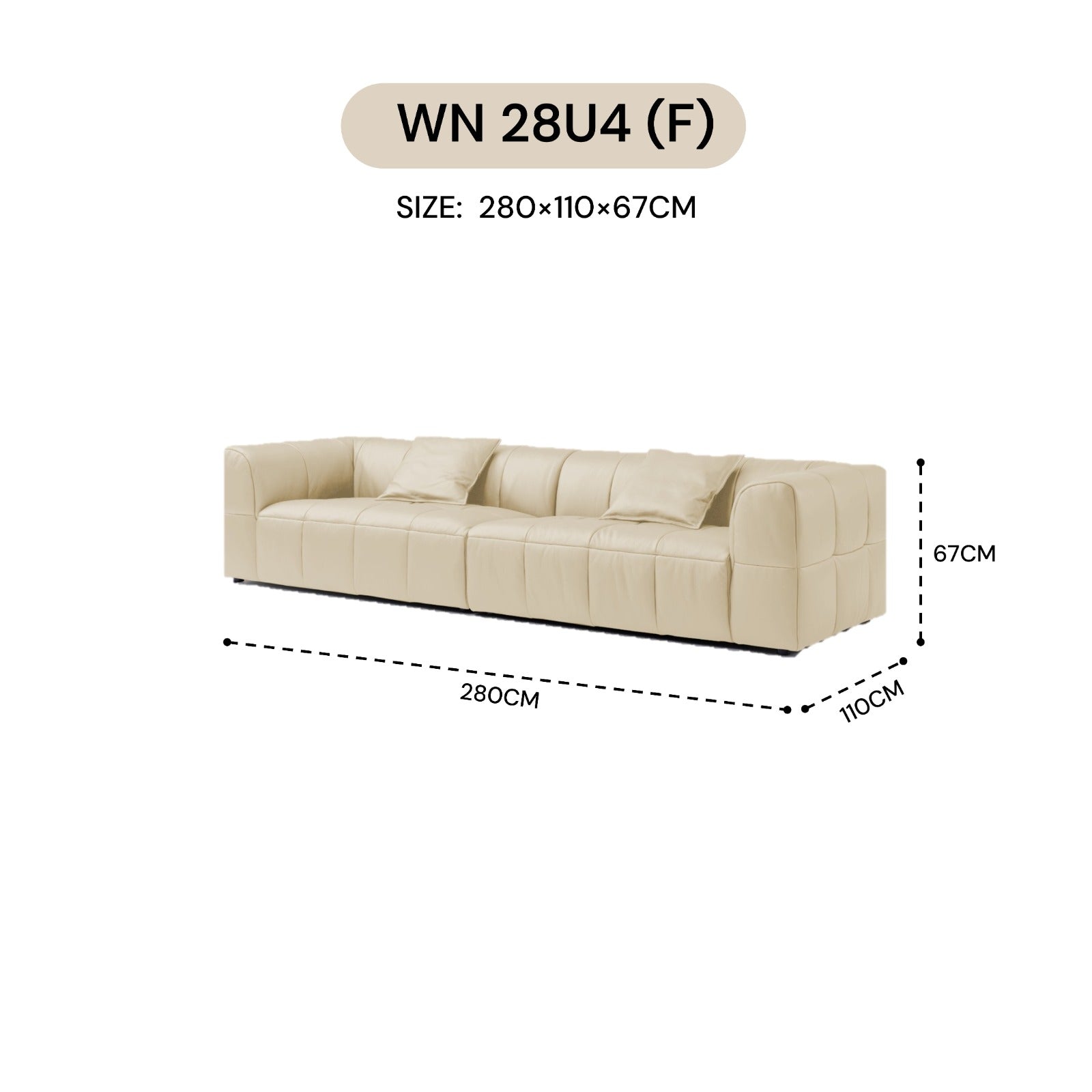 MASAKINI 4-SEATER SOFA