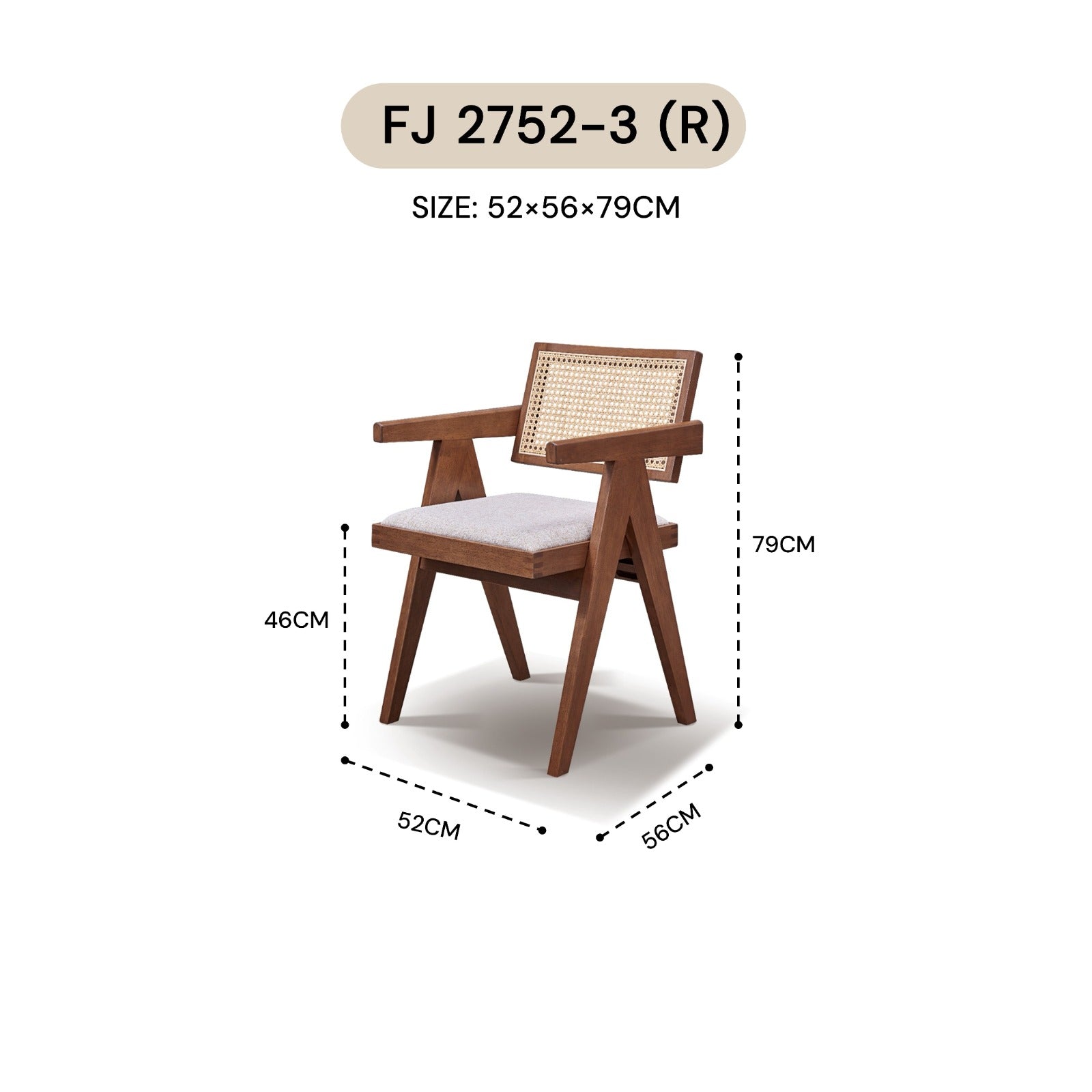 BATANG CHAIR FJ 2752-3 (R)