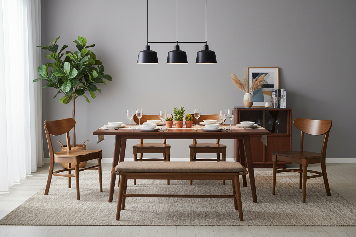 After - fully furnished dining area