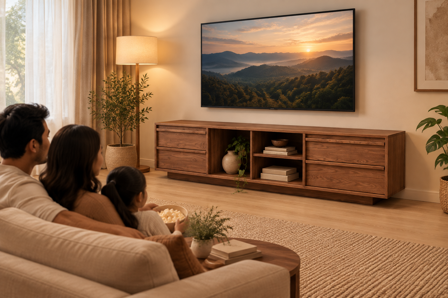 BATANG TV Cabinet in a refined family living room