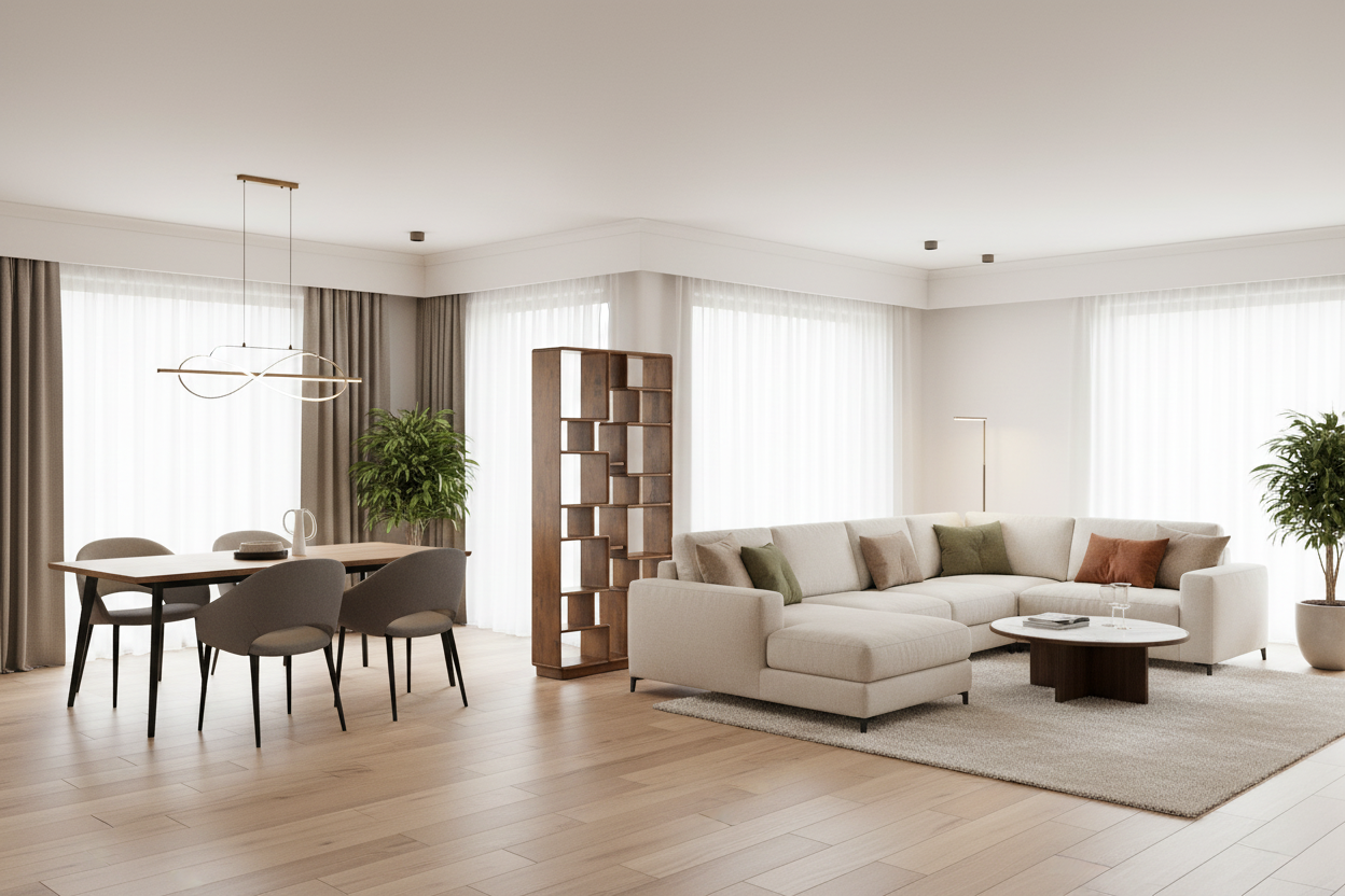 Dining and Living Room Partition