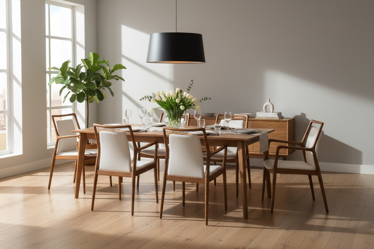 Dining Table and Chairs Setup