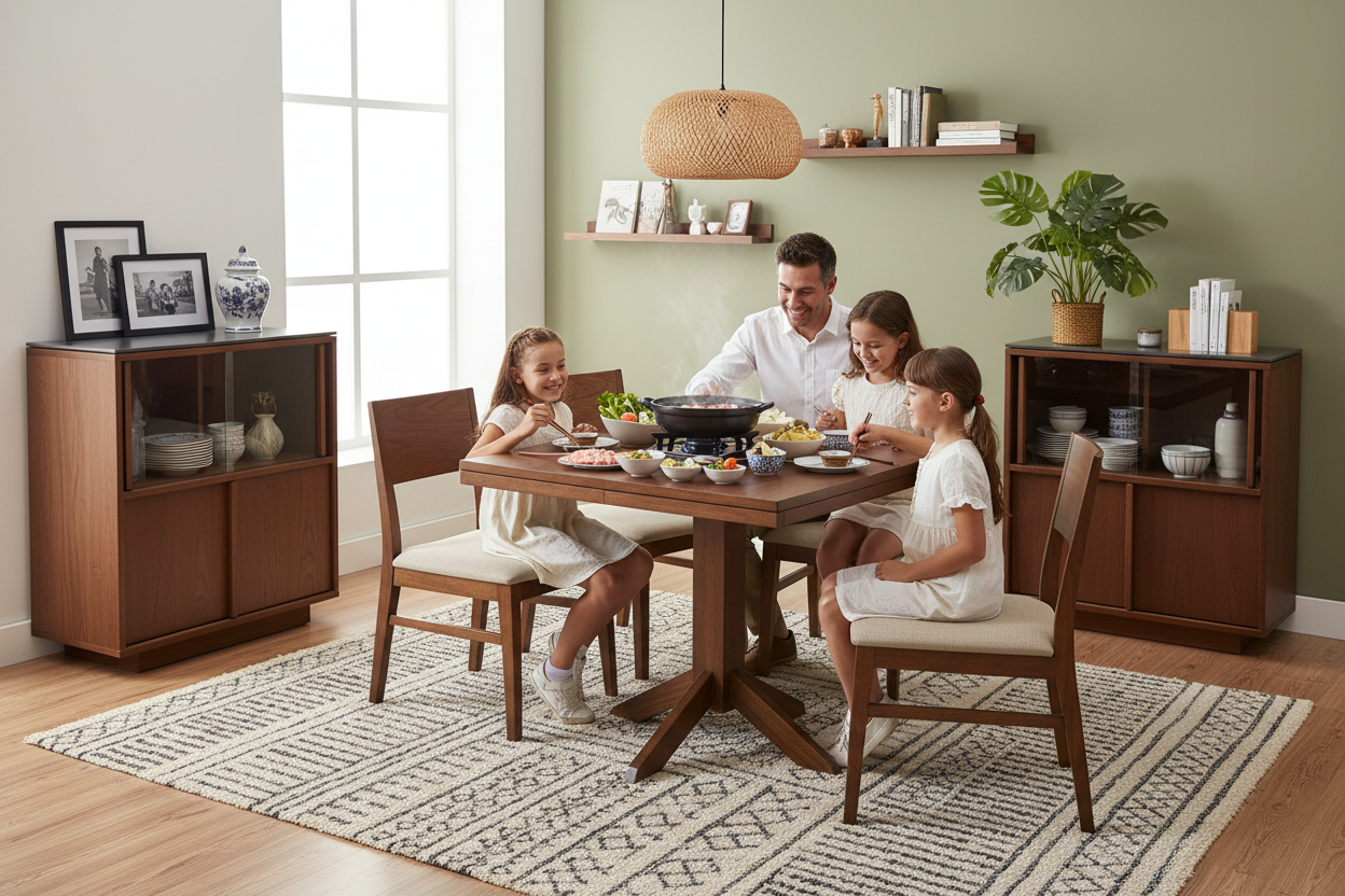 Full dining room setup