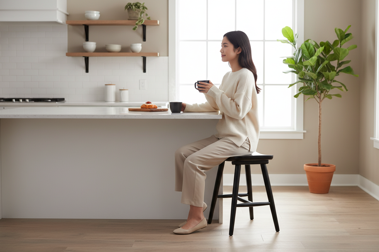 GASING STOOL MS 2598 - Black Lifestyle