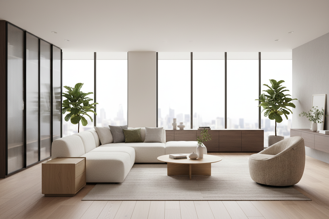 Modern living room scene