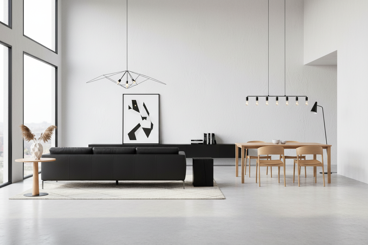 Modern Minimalist Open-Concept