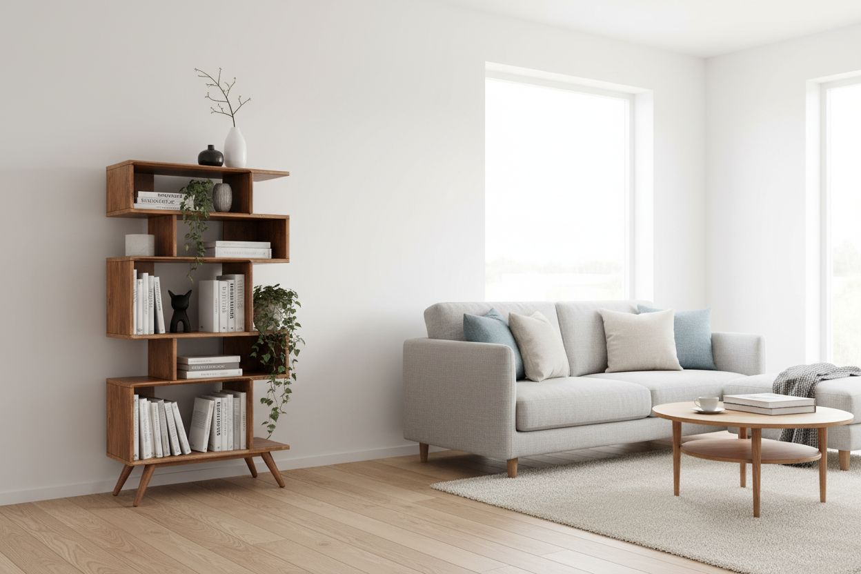 Nordic Book Rack Living Room