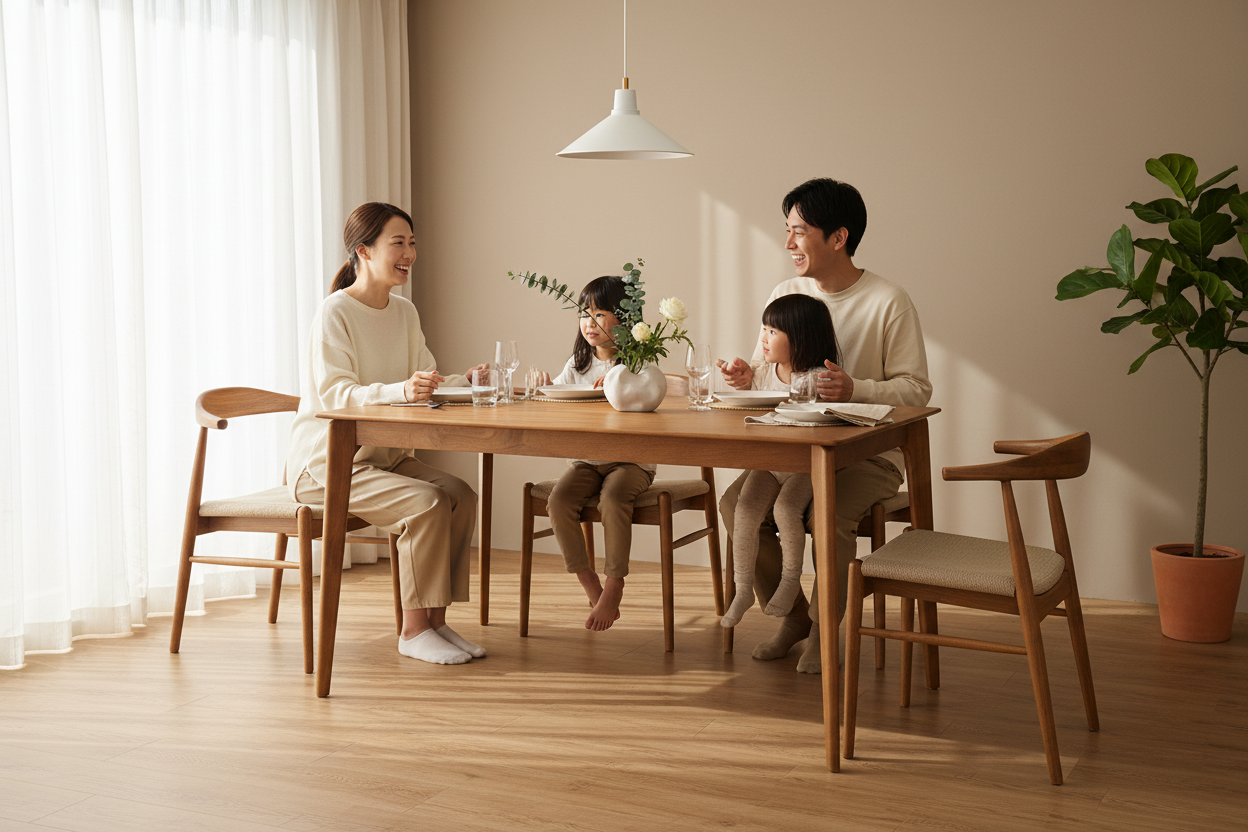 NORDIC DINING TABLE FJ 137-7 Lifestyle