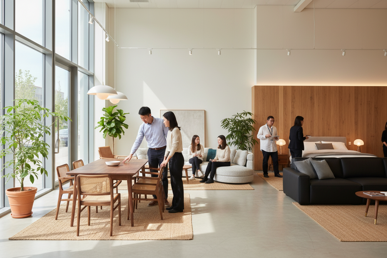 Showroom with Casual Professional Staff