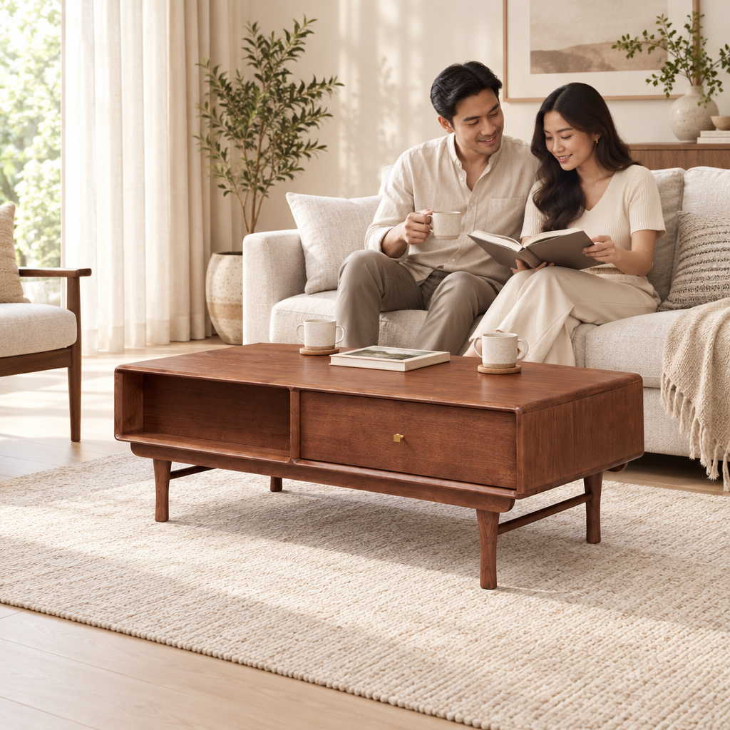 Square lifestyle image of the ARKED MK 1260-9 coffee table