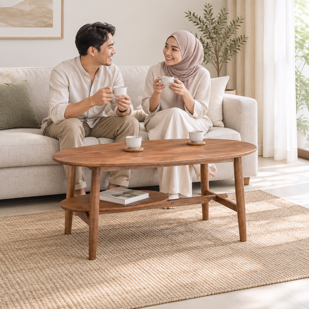 Square lifestyle image of the Wabi Sabi MS 1166-23 coffee table