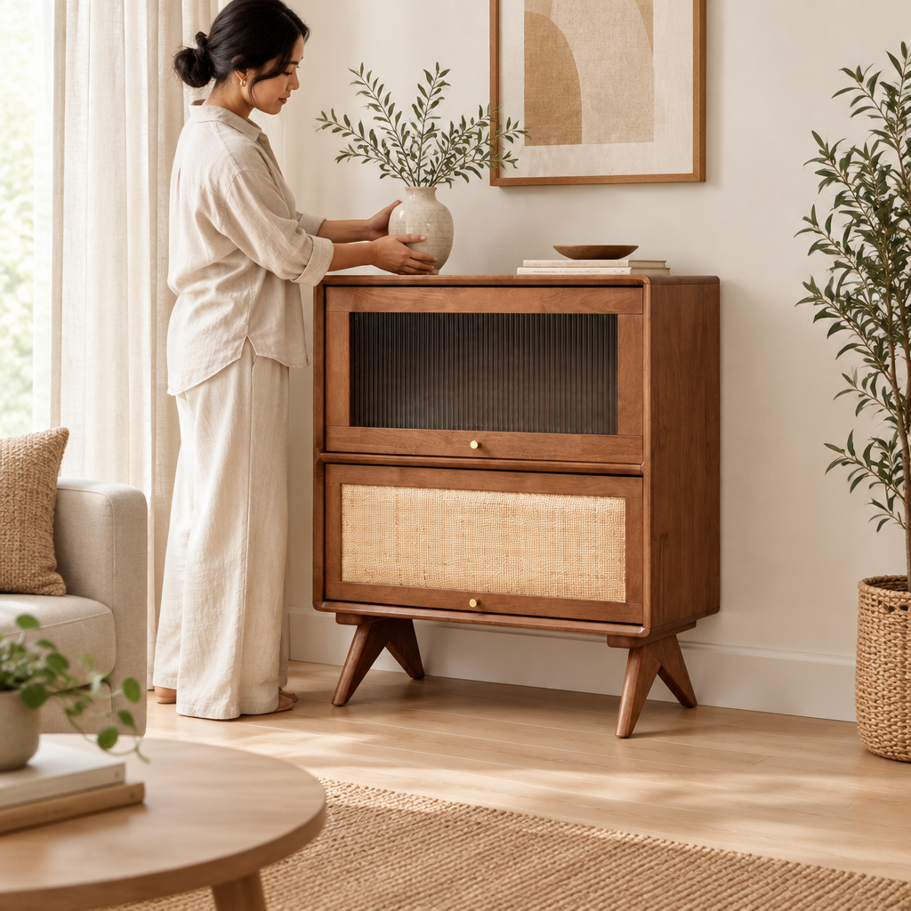 Square lifestyle image of the Wabi Sabi MS 8096 (R) cabinet